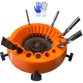 Drill Bit Sharpener, Power Drill Bit Grinding Attachment, Old Drill Bit Grinder, Giant Blade Angle Grinder for Grinding Drill Bits, 2 to 13 Mm Drill Bits for Grinding 125 Mm Grinder (1)