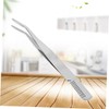 FOMIYES Professional Eyebrow Tweezers Spoolie Stainless Steel Hair Removal Tweezers