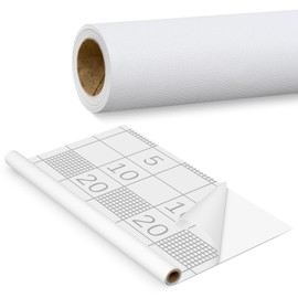 Frienda 49.2ft x 23.6inches White Peel and Stick Wallpaper Prepasted Wallpaper Vinyl Wrap Self Stick Liner for Bathroom Ceiling Bedroom Removable Contact Paper