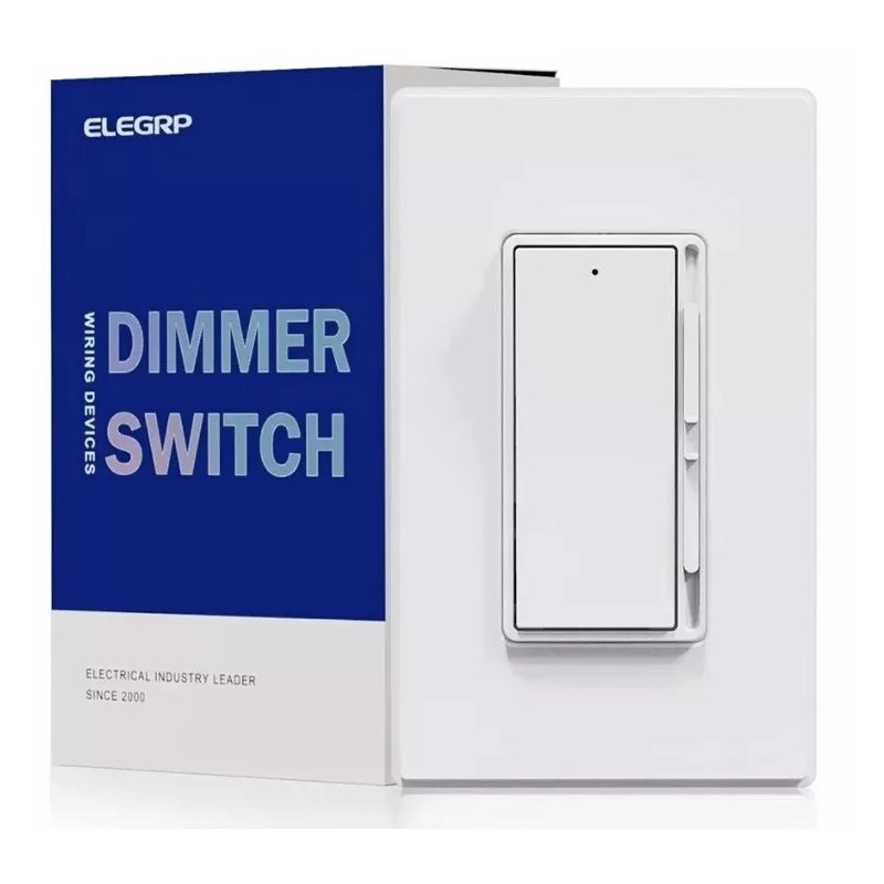 ELEGRP Slide Dimmer Rocker Switch 300W Dimmable LED / CFL