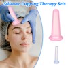 guduling 4 Pcs Facial Cups,Silicone Mini Facial Cupping Tool,Anti Cellulite