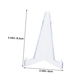 6Pcs Clear Card Display Stand Elegant Trading Card Holder for Sports Cards Star Cards and Greeting Cards Portable Design for Home and Events for Collectors