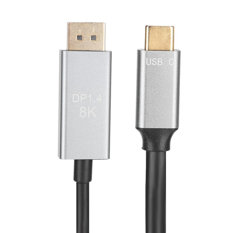Type C to Displayport 8K 1.4 HD Video Cable Transmission