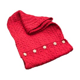 Carraig Donn 100% Irish Merino Wool Snood with buttons