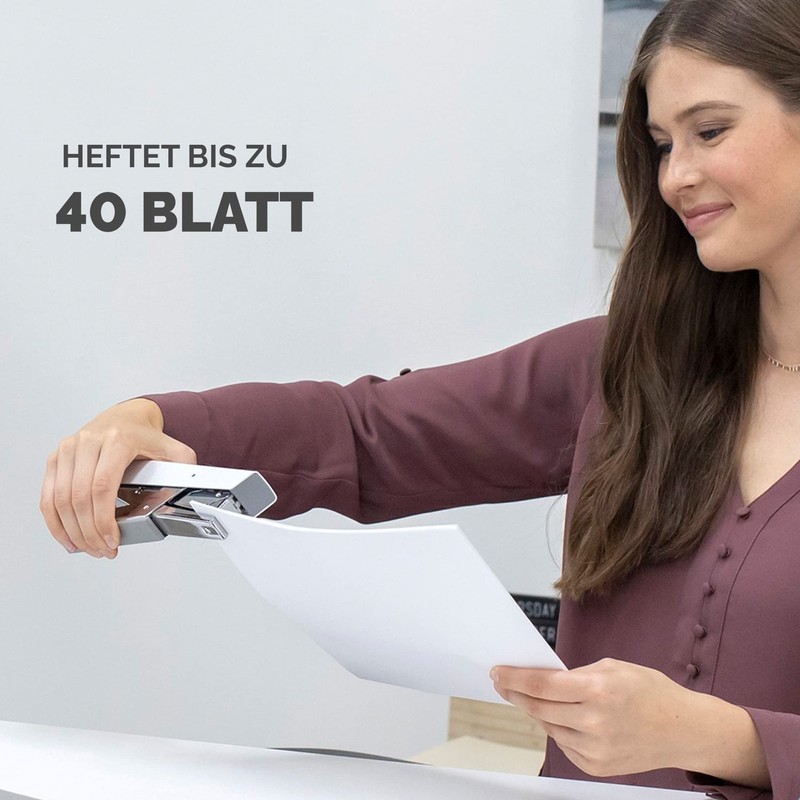 Fellowes Metal Stapler LX890 No Staple Jam with Anti-Bacterial Protection