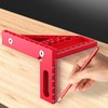 3D Mitre Angle, Multifunctional Protractor Woodworking 22.5°-90° High Precision Layout