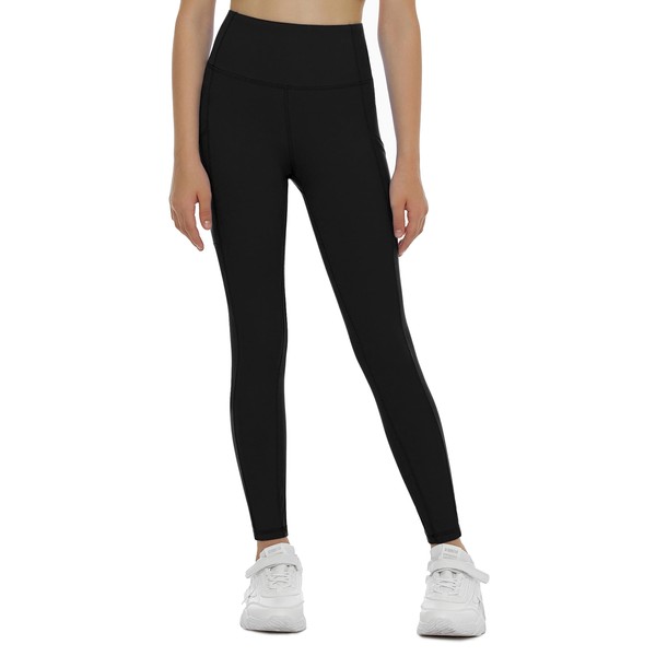 THE GYM PEOPLE Girls Workout Leggings Kids High Waist Stretch