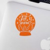 Decal Stickers of Christmas Let It Snow (Pastel Orange) (Set