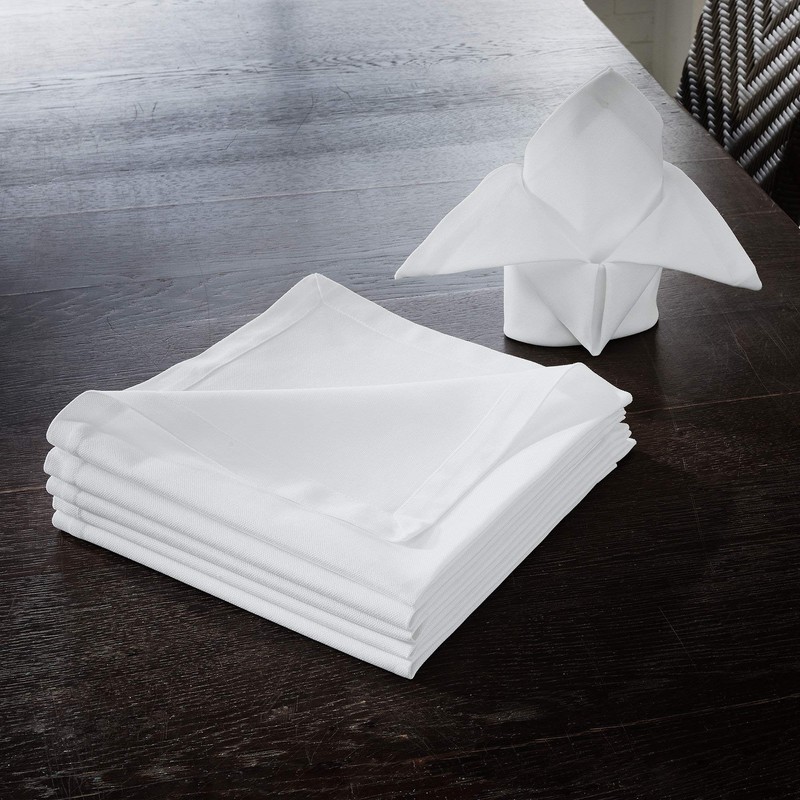 Erwin Müller Napkin Pack of 12 Cotton White Size 40