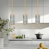 GOOUQA Crystal Pendant Lights for Kitchen Island - 10" Gold