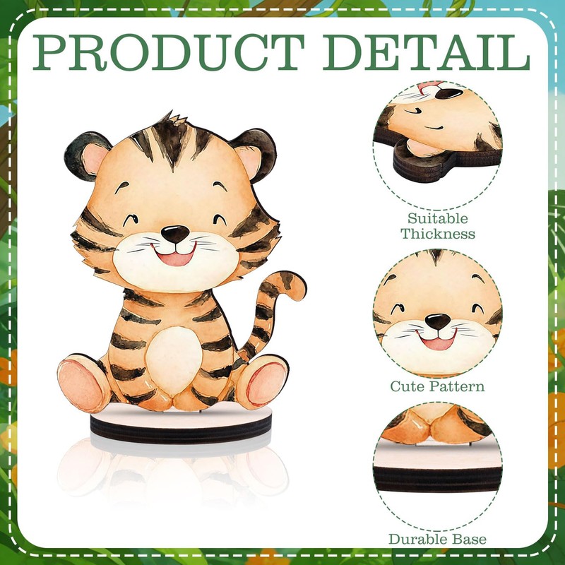 12 Pcs Woodland Animals Table Centerpiece, Cute Animals Baby Shower