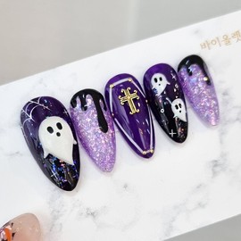 Halloween Homemade Nail Tips - Ballerina S / 할로윈 수제네일팁 - 발레리나S