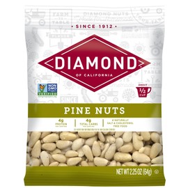 Diamond of California Shelled Pine Nuts, Raw Unsalted Pine Nuts for Pesto, Baking, Snacking, and Salads, 2.25 oz.