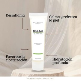 Gel Orgánico de Aloe Vera y Lavanda -Calmante, Regenerante y Desinflamante- 100grs