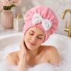 Gorro de microfibra para el cabello, suave y absorbente, de