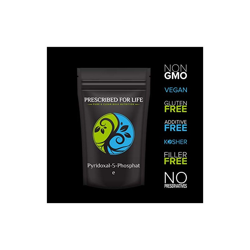 Prescribed For Life Pyridoxal-5-Phosphate - Bio-Active Form of Pyridoxine Powder,