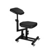 Poarmeey Black Multifunctional Chair with Armrest,Suitable for Tattoo Shop Dedicated