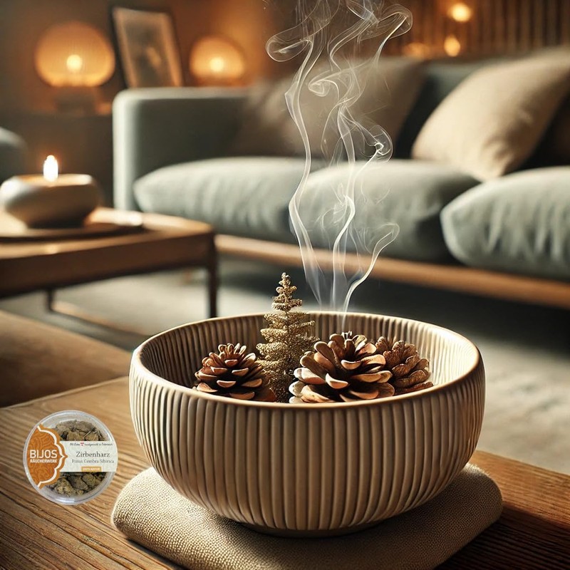 Bitto Incense in 50 ml PS Glass Pinus Cembra Siberica