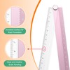 sourcing map 2pcs Folding Straight Ruler 30cm Metric Aluminum Alloy