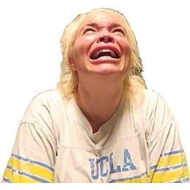Trisha Paytas Crying YouTube - Sticker Graphic - Auto, Wall, Laptop, Cell, Truck Sticker for Windows, Cars, TrucksQ