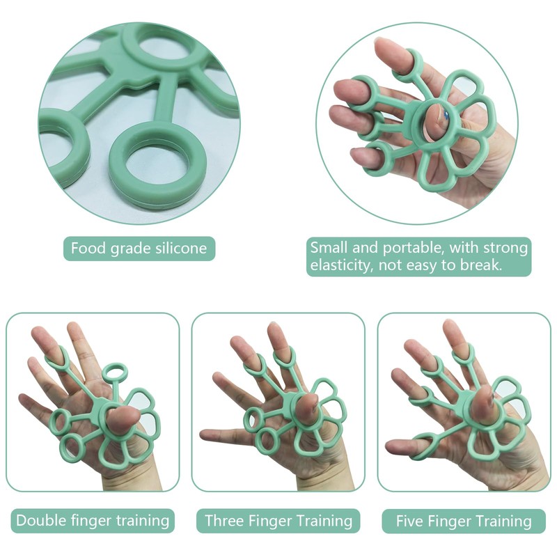 Finger Trainer Set Hand Grip Strengthener Grip Trainer Rings Hand