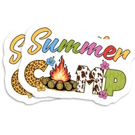 Summer Camp Magnets Magnet - 2 Pack - 5 Inches - for Cars, Fridges, Toolboxes - PLDFMAG09716