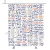 Science Shower Curtain Funny Math Geometric Equation Theme Cloth Fabric