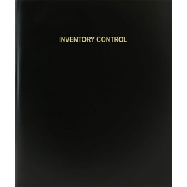 BookFactory Inventory Control Log Book/Journal/Logbook - 120 Page, 8.5''x11'', Black Hardbound (XLog-120-7CS-A-L-Black(Inventory Control Log Book))