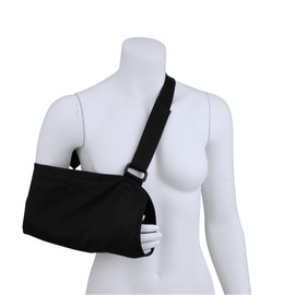 McKesson Arm Sling Shoulder Strap, Adjustable Strap, Cotton / Polyester, Small, Black, 7 1/2 in x 18 1/2 in, 1 Count