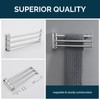 Angle Simple Swivel Hand Towel Rack 3 Bars Polished Chrome,