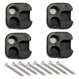 UtySty 4 Pack Folding Chair Replacement Foot with Screws Camping Outdoor Stool Outside Lawn Table Feet for Pole Swivel Joint Base Camp Fishing Seat Repair Accessories Maintenance Replace (16mm/0.63")