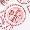 100 pcs Romantic Heart Valentines Plates and Napkins and Cups