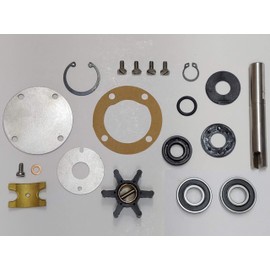 StayCoolPumps SCP-32617 Rebuild Kit with Shaft for Raw Sea Water Pump Westerbeke 32617, Johnson 10-35038-5E, Onan 132-0284