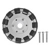 127mm Double Aluminum Omni Wheel with Bearing Rollers Omni Directional