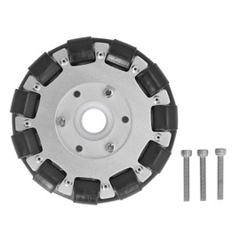 127mm Double Aluminum Omni Wheel with Bearing Rollers Omni Directional Wheel Replacement Parts 14073