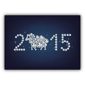 Zirni New Year 2015 Goat Sheep Sticker Decal Design