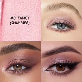 Wugbc Eyeshadow Stick Waterproof Cream Eye Brighten Shadow Pencil Long-Lasting Crease-Proof Shimmer Glitter Eyeshadow Crayon Smooth High Pigmented Highlighter Neutral Eye Shadow Liner Makeup, 8 FANCY