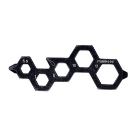 munkees Originality Olympic Ring Multifunction Tool Card Type Bottle Opener Allen Wrench Bolt Driver Keychain