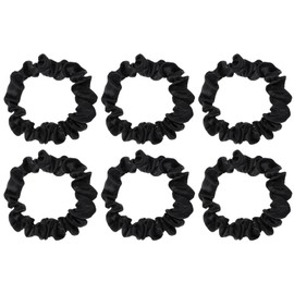 Pack of 6 Scrunchies Silk Scrunchies Large Satin Hair Scrunchies Scrunchies Soft Hair Bobbles Elastic Crunchies Scrunchies Small for Everyday Hair Care Without Hair Damage