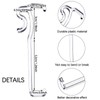 2.5 Inch Valance Clips Window Blind Clips Hidden Channel Clear
