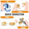 SUNGATOR 6 Pack 1/4'' Brab Air Hose Repair Fittings, 1/4