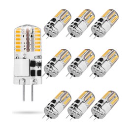 NQWKMZMDJ 10 Pack G4 LED Bulb 12V AC/DC, JC Bi-Pin Base 2W G4 Bulb Equivalent 10W-20W T3 Halogen Lamp, Warm White No Flicker 3000K LED Lights 180LM for Chandelier Pendant Wall Home Lighting