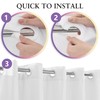 Extra Long No Hook Shower Curtain or Liner Soft Microfiber