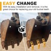 TRUCFUSION Skid Steer Loader Bucket Teeth 6684447, Backhoe Bucket Teeth