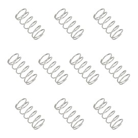 sourcing map Compression Spring 12 mm OD 0.8 mm Wire 25 mm Free Length 304 Stainless Steel Small Extension Spring for DIY Projects Home Shop Repairs (Silver Tone, Pack of 10)