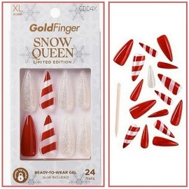 Goldfinger Snow Queen Press On/Ready to Wear Nails