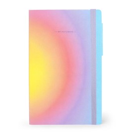 Legami - My Notebook, 6mm Ruled Notebook Aura, Special Edition, Medium, FSC Certified Paper, 192 Pages, Soft Cover, Elastic Closure, 13 x 21 cm
