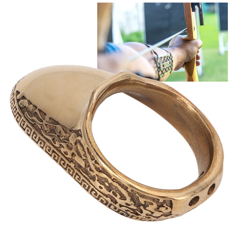Archery Thumb Ring Universal Archery Shooting Metal Brass Finger Guard