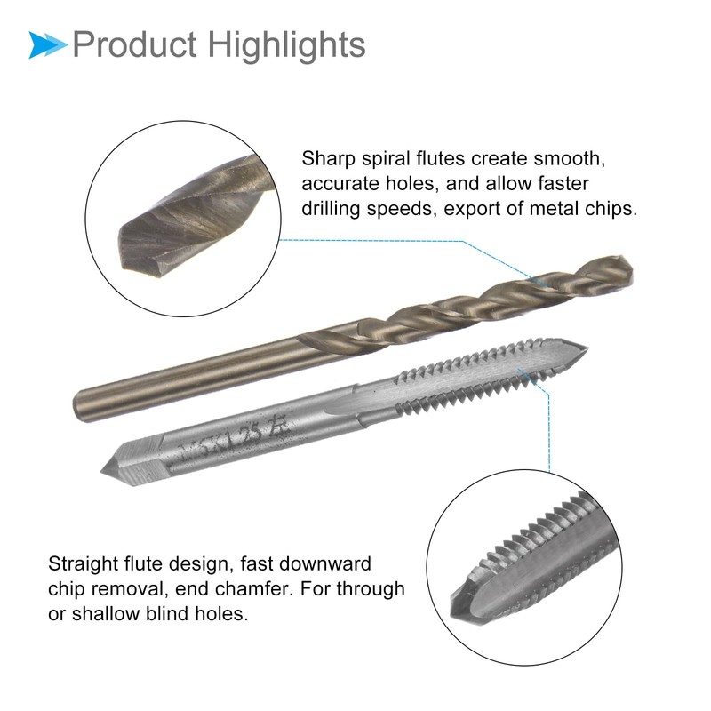 CoCud Tap and Drill Bit Set M6 x 1.25 Tap