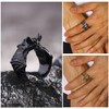CVFRTT 3 Piece Fermausringe Gothic Ring Open Adjustable Ring Unisex